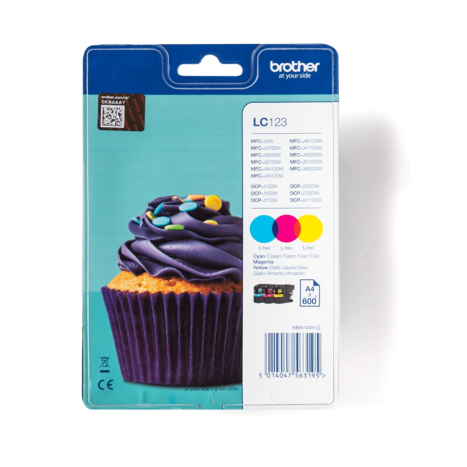 Brother LC-123RBWBP Ink Cartridges