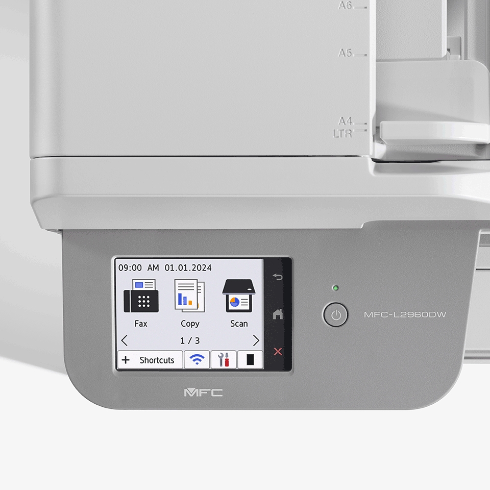 Brother MFC-L2960DW Multifunction Printers - 3.5 Inches - 256MB - White