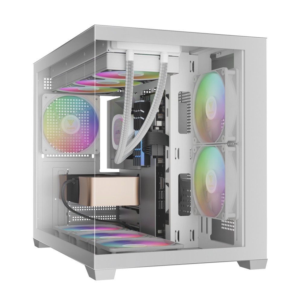 Gamdias GC10M Computer Cases - White