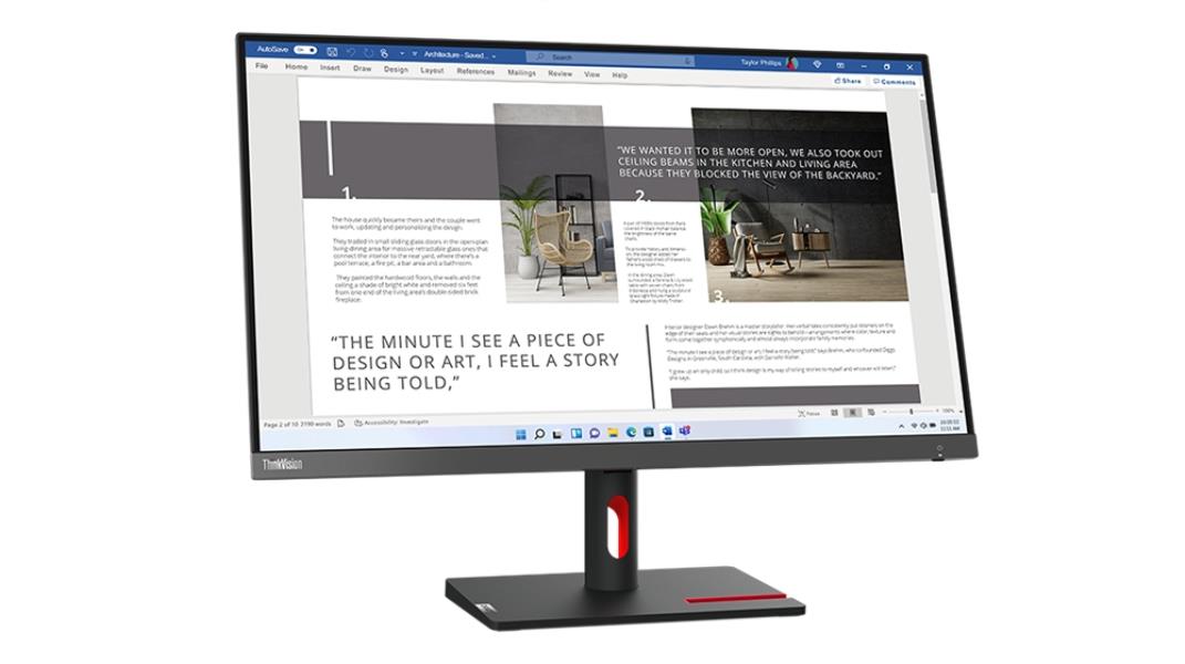 Lenovo S27i-30 Computer Monitors - 27 Inches - Grey