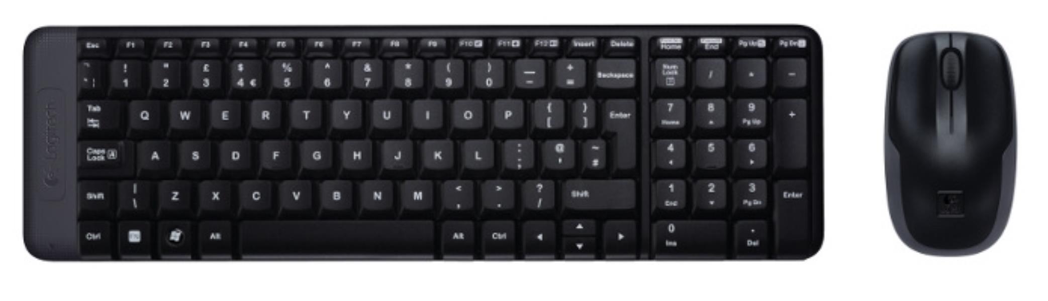 Logitech MK220 Keyboards - Black