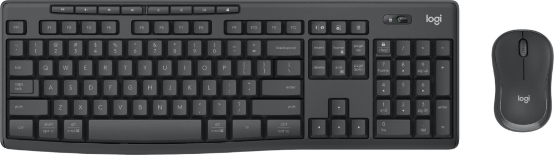 Logitech MK370 Keyboards - Graphite