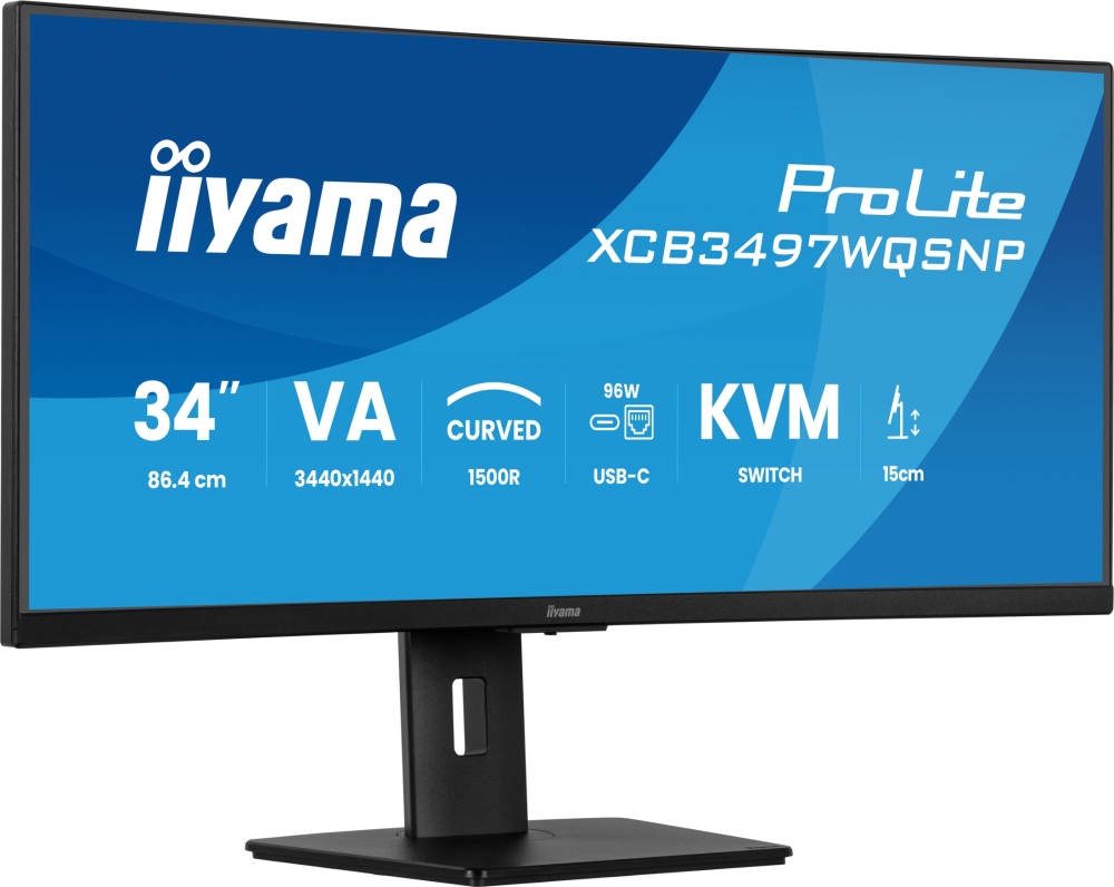 iiyama XCB3497WQSNP-B1 Computer Monitors - 34 Inches - Black